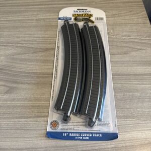 Bachmann #44401 HO EZ-Track 18" Curved Track New Sealed 4 Pack NIP